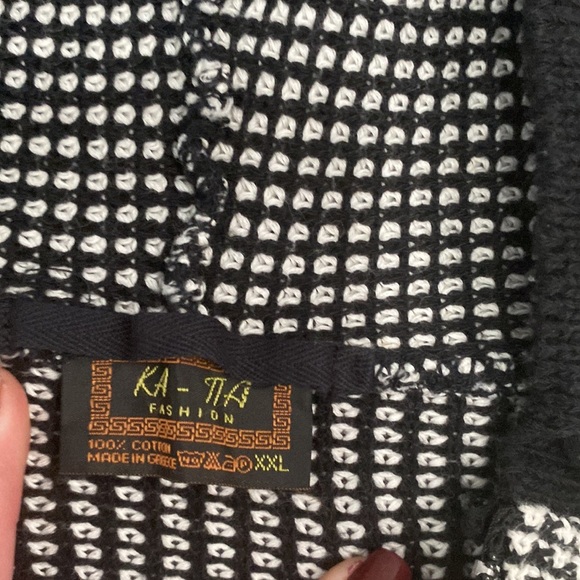 LUXE CARDIGAN WITH HOOD 100%COTTON LAGONLOOK AESTHETIC SIZE XXL MADE IN GREECE - Picture 6 of 13